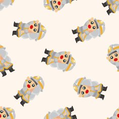 fireman seamless pattern N4
