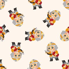 fireman seamless pattern N5