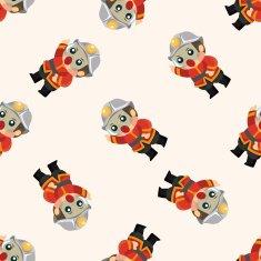 fireman seamless pattern N7