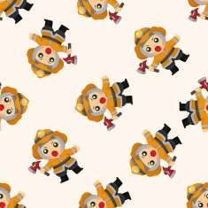 fireman seamless pattern N8