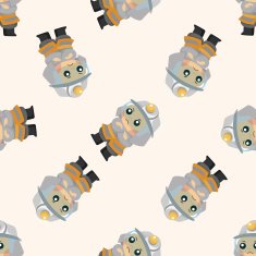 fireman seamless pattern N9