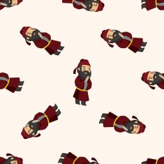 Chinese people seamless pattern N13