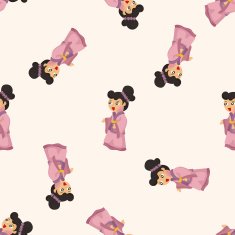 Chinese people seamless pattern N18
