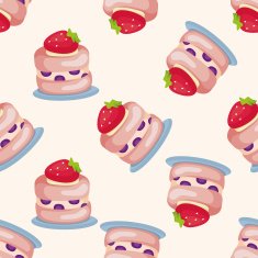 decorating cake seamless pattern N10