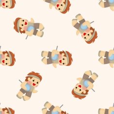 tennis player seamless pattern N5