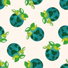 Environmental protection concept Protect our env seamless pattern N6