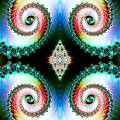 Multicolored Background with Spiral Pattern Artwork for creative design N6