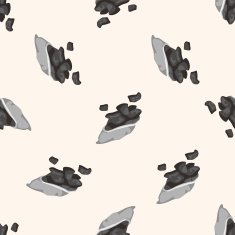 BBQ Charcoal seamless pattern