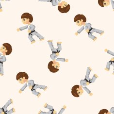 Taekwondo seamless pattern N3