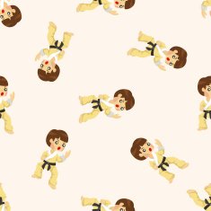 Taekwondo seamless pattern N4