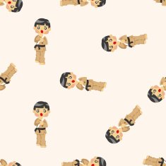 Taekwondo seamless pattern N5