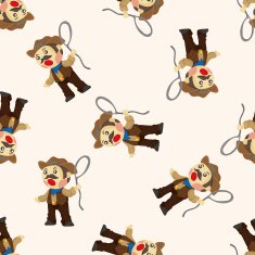 Cowboy seamless pattern N13