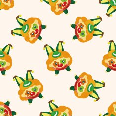 clowns seamless pattern N8
