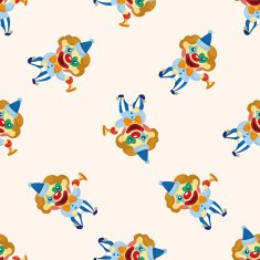 clowns seamless pattern N9