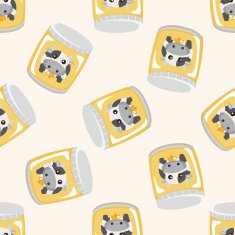 Milk seamless pattern N4