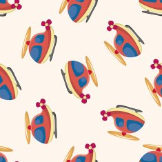 transportation Helicopters seamless pattern N6