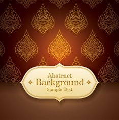 Asian tradition art pattern cover design N3
