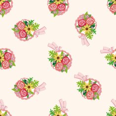 flower bouquet seamless pattern N2