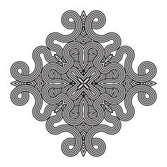 celtic knot pattern card mandala amulet N13