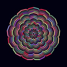 celtic knot pattern card mandala amulet N14