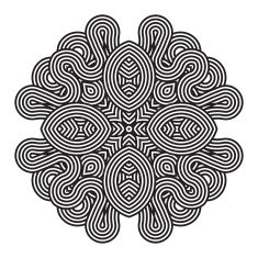 celtic knot pattern card mandala amulet N15