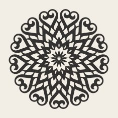 celtic knot pattern card mandala amulet N16