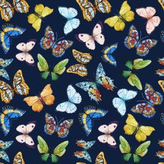 Watercolor butterfly pattern N4
