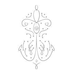 anchor on a white background N2