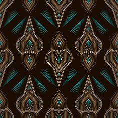 Seamless antique lace pattern ornament