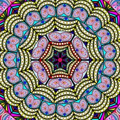 invitation mandala card N47