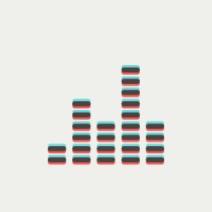Digital equalizer thin line icon N4