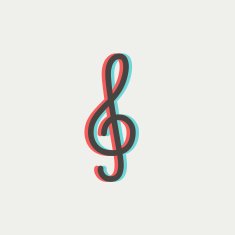 G-clef thin line icon N4