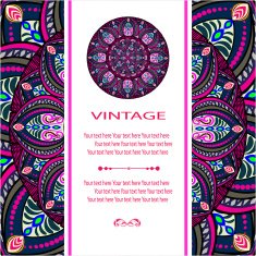 invitation mandala card N49