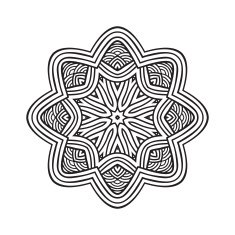 celtic knot pattern card mandala amulet N19