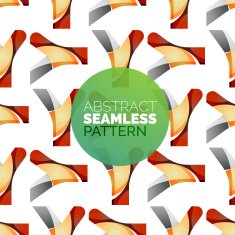 Vector colorful seamless geometric pattern Modern stylish abstract texture N52