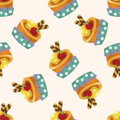 decorating cake cartoon sticker icon N3