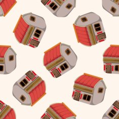 Building house cartoon sticker icon N9