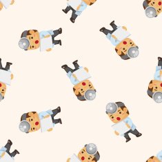 people theme doctor cartoon sticker icon N2