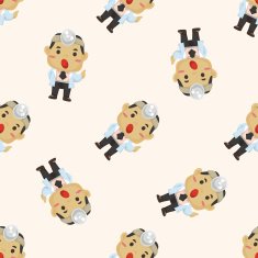 people theme doctor cartoon sticker icon N3