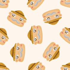 people theme farmer cartoon sticker icon N2
