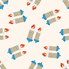 Birthday candle cartoon sticker icon