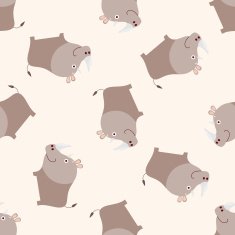 animal rhino cartoon sticker icon