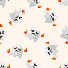ghost cartoon sticker icon