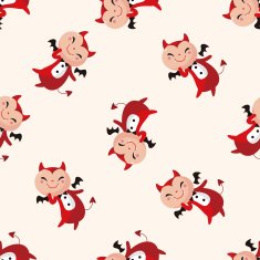 devil cartoon sticker icon N3