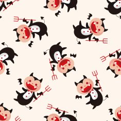 devil cartoon sticker icon N5