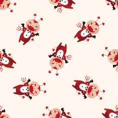 devil cartoon sticker icon N6