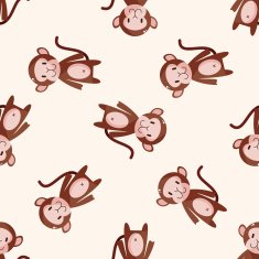 animal monkey cartoon sticker icon N2