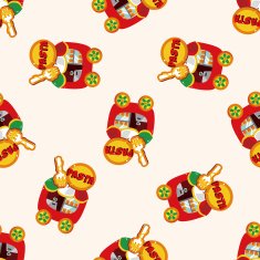 style dining car cartoon sticker icon N6