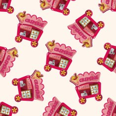 style dining car cartoon sticker icon N7