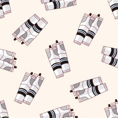 hockey equipment cartoon sticker icon N5